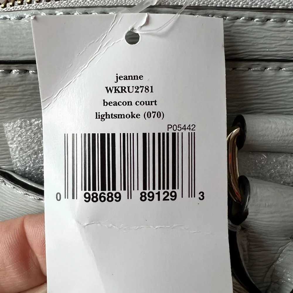 Brand New With Tags Kate Spade Grey Jeanne Beacon Court Bag
